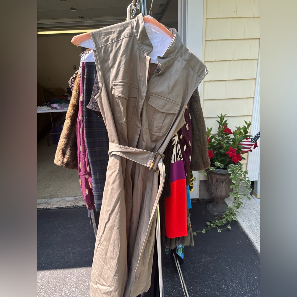 Ann Taylor Olive Tan Utility Dress